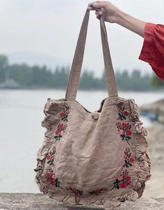 Features:Item: Embroidery Shoulder BagStyle: VintageGender:_FemaleColor: Green, Purple, KhakiMaterial: Cotton LinenPattern:_EmbroideryOccasion:_Daily, Outdoor activitiesClosure Type: Lace-upSize:_48cm*38cm/ Strap: 65cm_(Approx) Brown Embroidered Hobo Shoulder Bag, Embroidered Brown Hobo Shoulder Bag, Casual Brown Embroidered Shoulder Bag, Beige Shoulder Bag With Floral Embroidery For Everyday Use, Beige Floral Embroidery Shoulder Bag For Everyday Use, Beige Travel Bag With Floral Embroidery, Beige Floral Embroidered Shoulder Bag For Everyday Use, Embroidered Beige Shoulder Bag For Travel, Floral Embroidered Beige Shoulder Bag For Everyday Use