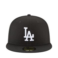 NEW ERA LOS ANGELES DODGERS 59FIFTY FITTED CAPWhere sport meets fashion. The New Era Los Angeles Dodgers 59FIFTY Fitted Cap features an embroidered Dodgers logo at the front panels with the MLB Batterman logo at the rear. A gray undervisor contrasts the black upper, adding a classic touch. Officially Licensed Flat Bill Structured Fit 6-Panel Construction Embroidered Eyelets 100% Polyester Imported La Fitted Cap, Sports Meet, Chicano Art, New Era 59fifty, Fitted Hats, New Era