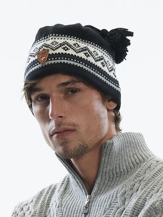 The Vail hat features traditional Norwegian patterns with tassels for a classic winter sports look. It is knitted with 100% long-lasting Norwegian wool and lined with skin-soft, itch-free merino wool for extra comfort. The design is inspired by our official 2007 U.S. Alpine and Snowboard Team sweater, the Vail sweater.


Unisex fit, one size


100% long-lasting Norwegian wool, half-lined with 100% extra-fine merino wool


Designed and knitted in Norway


Hand wash


Matching Vail sweater and win Sports Look, Wool Accessories, Dale Of Norway, World Championship, Winter Sports, Black Design, Hat Hairstyles, Hair Pieces, Sweater Shop