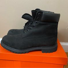 Timbs. New. Haven’t Worn. 11.5w Rugged Black Hiking Boots With Cushioned Footbed, Black Rugged Hiking Boots With Cushioned Footbed, Waterproof Streetwear Boots With Round Toe, Waterproof Boots With Round Toe For Streetwear, Waterproof Boots For Streetwear With Round Toe, Classic Black Lace-up Waterproof Boots, Rugged Low-top Waterproof Black Boots, Black Rugged Low-top Waterproof Boots, Black Rugged Low-top Work Boots