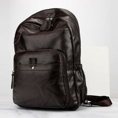 V7 Cool Backpack - Casual, Fashion, Waterproof, and Leather Travel Bag | Touchy Style Leather Travel Bag