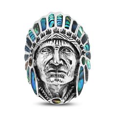 PRICES MAY VARY. ◆ FASHION STYLE ◆ You can include this native American jewelry in your favorite collection of rings. These men's Native American jewelry will be a great option to gift to your loved ones. Silver ring for index finger will help you look more stylish and beautiful as well. Native American silver jewelry will catch everyone's attention in the crowd. ◆ PACKAGING GIFT ◆ These trendy Native American rings for women are perfectly packaged and ready to gift to your loved ones. Handmade Native American Headdress, Face Ring, Native American Rings, Unusual Rings, Native American Style, American Indian Jewelry, Native American Fashion, Unisex Ring, Indian Style