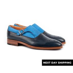 - Estimated Delivery Time depends on inventory availability. - In-stock orders are usually delivered within 1-4 business days. - For out-of-stock orders, it usually takes 4 - 6 weeks to be produced and delivered. Please check product descriptions for details. - Please note that orders do not ship on Saturdays and Sundays. KANGTO Model: Single Monk Strap Upper Material: Top Grain Calf & Nubuck Leather Outsole Material: Double Leather Construction Method: Blake-Stitched For further information please contact us. Blue Leather Monk Strap Shoes With Brogue Detailing, Blue Leather Monk Strap Shoes With Plain Toe, Blue Leather Monk Strap Shoes, Suede Wingtip Monk Strap Shoes With Leather Sole, Slip-on Dress Shoes With Stitched Sole In Bridle Leather, Leather Monk Strap Shoes With Stitched Sole For Business, Business Leather Monk Strap Shoes With Stitched Sole, Business Suede Monk Strap Shoes With Rubber Sole, Leather Monk Strap Shoes For Business With Stitched Sole