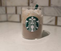 a starbucks drink with marshmallows in it