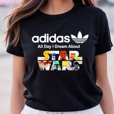 Adidas All Day I Dream About Star Wars T-Shirt Experience the epitome of casual style with our 2D T-Shirts. Crafted for comfort and showcasing unique, eye-catching designs, these tees seamlessly blend fashion with everyday wear. The soft, breathable fabric ensures a cozy feel, making it an ideal choice for any occasion. The 2D graphics add a touch of creativity, transforming a basic tee into a statement piece. Express your individuality with a diverse range of designs, from vibrant patterns to m Star Wars Tshirt, Royal Red, Basic Tee, Black And Navy, Wardrobe Essentials, Breathable Fabric, Casual Style, Everyday Wear, Star Wars