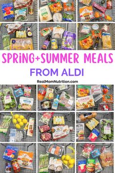 20 easy, affordable dinner ideas from ALDI. Dinner Ideas Spring, Aldi Dinners, Meal Planning Menus, Easy Summer Dinners, Monthly Meal Planning