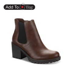 in stock Trendy Chelsea Boots With Stacked Heel For Fall, Trendy Chelsea Boots With Reinforced Heel For Fall, Fall Moto Boots With Stacked Heel And Medium Width, Winter Chelsea Boots With Block Heel, Winter Chelsea Boots With Block Heel And Medium Width, Winter High Ankle Chelsea Boots With Stacked Heel, Brown Moto Boots With Stacked Heel For Fall, Fall Ankle Moto Boots With Reinforced Heel, Fall Chelsea Boots With Stacked Heel