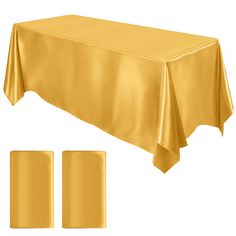 PRICES MAY VARY. Rich quantity: each package includes 2 packs of gold satin tablecloths, which can well meet your daily needs and uses, and the simple color is suitable for various occasions; with the exquisite design and stylish style, they can improve your home decorations, creating a wonderful scene for your home Large size: the size of the gold tablecloths is 102 x 58 inches/259 x 147 cm, suitable for decorating the table for 10 to 12 people; the large size is enough for you to use in daily Table Decor For Wedding, Wedding Banquet Table, Rosette Tablecloth, Banquet Table Decorations, Satin Tablecloth, Gold Tablecloth, Decor For Wedding, Thanksgiving Floral, Banquet Table