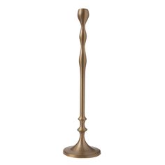 a tall metal candle holder on a white background with no one in it or someone else