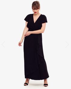 Frill Maxi Dress, Queen's Coronation, Plus Size Style, Jersey Maxi Dress