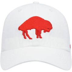 Stay committed to the Buffalo Bills as you express your fandom in this Clean Up Legacy adjustable hat from '47. The unstructured, relaxed design of this cap acts as the perfect canvas for the bold Buffalo Bills graphics displayed on the crown. You'll love sporting this piece of headwear on game day, or every day. Officially licensed Curved bill Wipe clean with a damp cloth Imported Embroidered graphics with raised details Low crown Adjustable fabric strap with snap button Unstructured relaxed fi White Casual Baseball Cap For Fans, Casual White Baseball Cap For Fans, Casual Trucker Hat With Curved Brim For Fans, Casual Curved Brim Trucker Hat For Fans, Adjustable Baseball Cap For Fan Gear, Adjustable Dad Hat With Curved Visor For Fan Gear, Curved Bill Hat With Embroidered Logo For Fans, Curved Bill Hat With Embroidered Logo For Fan Merchandise, Baseball Season Dad Hat With Curved Brim