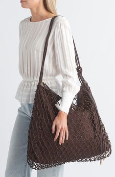 A classic and compact hobo bag designed with woven design and stylish exposed stitching makes it an amazing everyday go-to. 11"W x 9"H x 4"D Top zip closure Textile/leather Imported Woven Leather Hobo Tote Bag For On-the-go, Casual Brown Hobo Bag For Everyday Use, Brown Hobo Bag With Braided Handles For On-the-go, Casual Woven Leather Hobo Tote Bag, Intrecciato Weave Hobo Shoulder Bag For On-the-go, Casual Rectangular Woven Leather Hobo Bag, Everyday Woven Hobo Bag With Double Handle, Everyday Use Woven Hobo Bag With Double Handle, Woven Double Handle Hobo Bag For Everyday Use