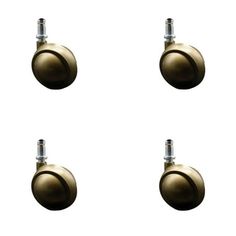 four metal knobs on the side of a white wall