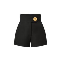 LOUIS VUITTON® - Oversized Belt Shorts - Black Louis Vuitton Shorts, Louis Vuitton Clothes, Louis Vuitton 2023, Oversized Belt, Dressy Shorts, 2023 Ss, Tailored Shorts, Belted Shorts, Louis Vuitton Official