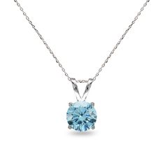 PRICES MAY VARY. FEATURE - Wear this stylish necklace to enhance your daytime and evening attire. This stunning pendant necklace displays a 7mm round light blue stone made with European crystals. CRAFTED - The necklace is crafted of fine sterling silver. The pendant hangs from a 18 inch rolo chain and secures by a spring-ring clasp. This crystal necklace in fine jewelry is a great addition to your sterling silver jewelry and crystal jewelry collection. It can be purchased as gifts for women and Necklace Displays, Packaging Jewelry, Round Solitaire, Solitaire Pendant Necklace, Round Light, Round Pendant Necklace, Crystal Pendant Necklace, Stylish Necklace, Solitaire Necklaces