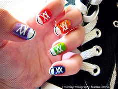 Converse Nail Art, Fantastic Nails, Simple Nail Art Designs, Cool Nail Designs, Easy Nail Art