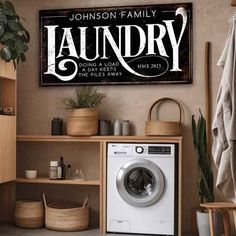 Laundry room sign decor on black distressed background with family name. Laundry Wall Decor, Laundry Room Decor Ideas, Laundry Wall, Laundry Room Wall, Laundry Room Sign, Laundry Room Wall Decor, Laundry Sign, Patio Signs, Laundry Space