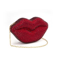 Lip Purse, Purse Diy, Bling Purses, Rhinestone Bag, Pretty Purses, Crystal Purse, Bride Bag, Bling Bags, Wedding Handbag