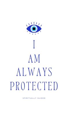 i am always protected book cover with an eye and the words, i am always protected