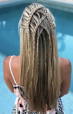 Styles Of Braids, Long Hair Looks, Best Braid Styles, Pretty Braids, Types Of Braids, Braided Hairstyles For Wedding, Braids For Long Hair, Box Braids Hairstyles, Medium Hair