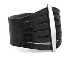 Adjustable Edgy Cuff Bracelet, Modern Adjustable Cuff Bracelet For Parties, Adjustable Modern Cuff Bracelets, Modern Adjustable Cuff Bracelets, Modern Adjustable Cuff Bracelet For Party, Adjustable Modern Cuff Bracelet For Party, Edgy Adjustable Cuff Leather Bracelet, Adjustable Black Cuff Bracelet For Fashion, Modern Adjustable Cuff Bracelet For Formal Occasions