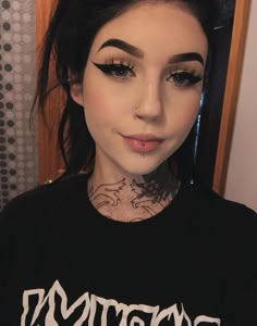 Briana Todd, Casual Goth, Goth Makeup, Dark Makeup, Chest Piece, Gothic Beauty, Gothic Girls, Pretty Eyes, Goth Fashion