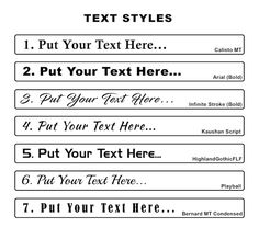 the text styles are shown in black and white