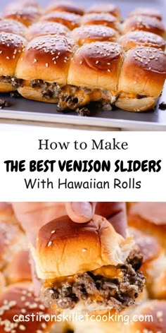 how to make the best venison sliders with hawaiian rolls