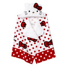 Hello Kitty has always been kind of a big deal and this classic hooded towel wrap will bring joy to any one it gets to wrap around. With a fun bow detail on the hood and all of the touches that make this the quintessential addition to the little one inf your life who loves all things Hello Kitty. Hello Kitty Baby Stuff, Modern Bath Towels, Shop Hello Kitty, Gift Ideas Kids, Hello Kitty Baby, Animated Cartoon Characters, Kitty Clothes, Hello Kitty Clothes