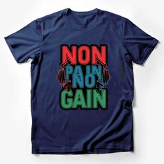 Non Pain No Gain Workout Motivational Quote Graphic T-Shirt, Fitness Gym Tee Male T-Shirt Custom graphic T-Shirt.Customize your color Beach Quotes Funny, Weightlifting Shirts, Quote Graphic, Typography Tees, Outdoor Sportswear, Gym Tees, Mens Graphic T, Cat Graphic Tee, Streetwear Tops