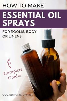 Essential Oil Mist Recipes, Essential Oil Room Deodorizer, How To Make Lavender Spray, Diy Essential Oil Recipes How To Make, Lavender Essential Oil Perfume Diy, Essential Oils Spray Recipes, Homemade Essential Oil Spray, Room Mist Diy Essential Oils, How To Make Room Spray Essential Oils