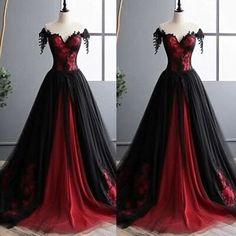 Victoria Wedding Dress, Black And Red Wedding, Wedding Dresses Off The Shoulder, Red Veil, Dresses Off The Shoulder, Corset Styles, Victoria Wedding, A Line Bridal Gowns, Gothic Wedding Dress