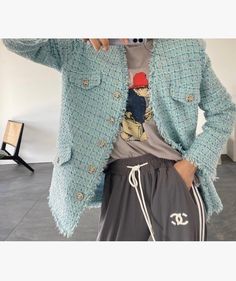 Tweed Jacket Pink, Blue One Size xs - m Made in Korea #tweedjacket #madeinkorea #koreanstyle #koreanfashionoutfits Korean Fashion Outfits, Order Now, Tweed Jacket, Pink Blue, Korean Fashion, Denim Jacket, Winter Fashion, Blue Color, Pink