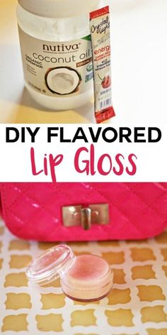 DIY Flavored Lip Gloss Roll On Lip Gloss Diy, Jello Lip Gloss Recipe, How To Make Lip Gloss, Mac Brush, Homemade Moisturizer, Homemade Scrub