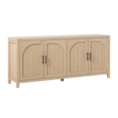 a large wooden cabinet with doors and drawers