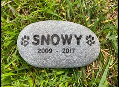 Grave Marker   Custom Engraved Pet Memorial Stone Paw Prints Memorial Rock Memorial Rocks, Pet Headstones, Pet Rock, Pet Grave Markers, Pet Memorial Stones, Custom Plaques, Dog Memorial Gift, Memorial Stones, Pet Loss Gifts