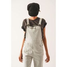 This Salopette Jumpsuit with wide legs exudes casual style with its stripe design and relaxed fit. Made from stretch denim, it features adjustable straps and a button placket, as well as five pockets for convenience. Runs true to size. S. 65% Rayon 30% Nylon 5% Elastane Tan Scarf, Striped Jumpsuit, Winter Tops, Wide Legs, Alternative Fashion, Button Placket, Grey Stripes, Stripes Design, Stretch Denim