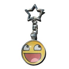 epic face star keychain y2k pendant is 25mm or 1 inch! free shipping! Keychains For Keys, Indie Keychain, Y2k Gift Ideas, Emo Keychains, Yugioh Keychain, Cool Trinkets, Silly Accessories, Scene Keychain, Silly Trinkets