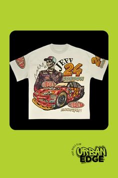 Add a racing-inspired touch to your wardrobe with the Jeff Gordon T-shirt! Featuring the iconic Nascar 24 graphic print, this oversized tee is both stylish and comfortable. Get yours today for just $23, with FREE shipping! Perfect for casual wear or a gift for racing enthusiasts.

Shop now