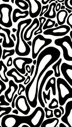 an abstract black and white background with lots of wavy lines in the shape of letters