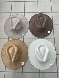 Mexican Hat. Handmade in suede. Different colors. FEDORA model has a flat hat brim. Size: M the measurements inches 7 1/8" 7 1/4" or 57 cm or 58 cm I have this Fedora model in size M, L The materials they are made of are: Hat body 100% polyester The crown 100%polyester Elastic tape 95% polyester 5% synthetic. The hats have an elastic band for comfort. I sell wholesale. Depending on the quantity of hats, there are discounts for 3 pieces or more. When you want to buy 2 or more hats or combine styl Wholesale Hats, Mexican Hat, Suede Hat, Flat Hats, Large Hats, Fedora, Favorite Things Gift, Wedding Shop, Shop Design