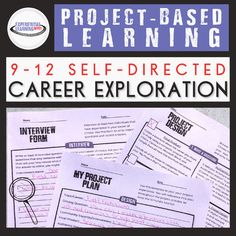 the project based learning manual for students to learn self - directed career