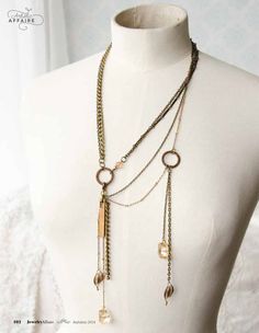 Mixed Chain Layered Necklace-Mixed Materials with Swarovski Charm Gold Champagne Crystal Versace Collaboration Line Bronze Metal Jewelry With Beaded Chain, Bohemian Style Long Double Chain Necklace, Bohemian Style Double Chain Long Necklace, Brass Dangle Chain Necklaces, Bronze Chain Jewelry For Jewelry Making, Bronze Long Necklace With Adjustable Chain, Brass Lariat Necklace With Chain, Multi-strand Chain For Jewelry Making, Multi-strand Chain Layered Necklace For Costume Jewelry