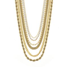 Introducing Belinda, the necklace fit for royalty - literally! Crafted with a gold-plated brass base, clustered with crystals, and made with love in Canada, you won't want to take Belinda off, trust us. Put the crowning touch on any outfit with this dazzling beauty! Luxury Multi-strand Gold Necklace, Luxury Multi-strand Gold Jewelry, Luxury Gold Multi-strand Necklace, Opulent Gold Necklace For Gift, Glamorous Gold Metal Necklace, Gold Multi-strand Chain Necklace In Luxury Style, Luxury Multi-strand Gold Chain Necklace, Luxury Gold Multi-strand Chain Necklace, Gold Multi-strand Bridal Necklace