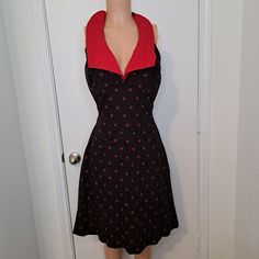 Dead Threads Goth Dress 1950s Retro Style Pin Up Red Black Skulls Halloween Sz M. Condition Is New With Tags. Dead Threads Is A Uk Alternative Style Brand, So Size Is Based On Uk Measurements. Please See Photos For Condition, Measurements, And Details. Review Them Carefully, As It's Possible That I Miss Something. Please Reach Out If You Have Additional Questions. Retro Fitted Halloween Dress, Vintage Fitted Halloween Dresses, Retro Halloween Fitted Dress, Fitted Black Vintage Rockabilly Dress, Rockabilly Halloween Party Dress, Fitted Rockabilly Dress For Halloween, Vintage Red Halloween Dresses, Vintage Red Dresses For Halloween, Black Fitted Pinup Dress