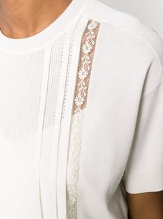 Tshirt Details, Stitching Details, Knitwear Women, Stitching, Cream, Lace, Pattern