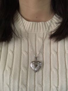 SHOP NOW Romaticize Life, Lanadelrey Aesthetic, Pendant Locket, Memorial Pendant, Silver Lockets, Heart Locket, Heart Love