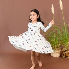 Cut from soft, stretchy bamboo fabric, this twirl dress features a full skirt so your toddler can spin in style. The classic design of the dress can easily be dressed up or down, making it the perfect everyday outfit. 97% Rayon made from Bamboo, 3% Spandex 240 gsm creates a flattering drape Ballerina neckline Twirl Dress, Everyday Outfit, Bamboo Fabric, Full Skirt, Sale Event, Everyday Outfits, Tractor, Classic Design, The Dress