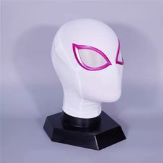 Spider-Gwen 3D Helmet Cosplay Gwen Stacy Mask Girl Halloween for Costume Props | eBay White Fantasy Costume Accessories For Cosplay, Fitted Masks And Prosthetics For Cosplay, Themed Costume Mask For Cosplay Events, Themed Pink Costume For Cosplay, Themed Pink Cosplay Costume, White Mask Costume Accessories For Cosplay, White Themed Costume Accessories For Halloween, Themed White Costume Accessories For Halloween, Pink Themed Costume Accessories For Costume Party