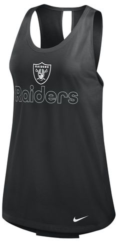 Fit Feminine fit, sleeveless tank top Stylish crossback design Tagless collar Style and Team Spirit Screen-printed team graphics Technology Moisture-wicking Dri-FIT® technology Additional Details Machine washable Officially licensed product Black Sleeveless Tank Top With Logo Print, Sports Sleeveless Tank Top With Logo Print, Sleeveless Tops For Sports Events With Team Spirit, Sleeveless Sports Tank Top With Logo Print, Sleeveless Sports Tank Top With Logo, Team Spirit Sleeveless Tank Top For Sports, Nike Sleeveless Tops For Sports Events, Sporty Sleeveless Top With Team Logo, Black Sleeveless Activewear With Graphic Print